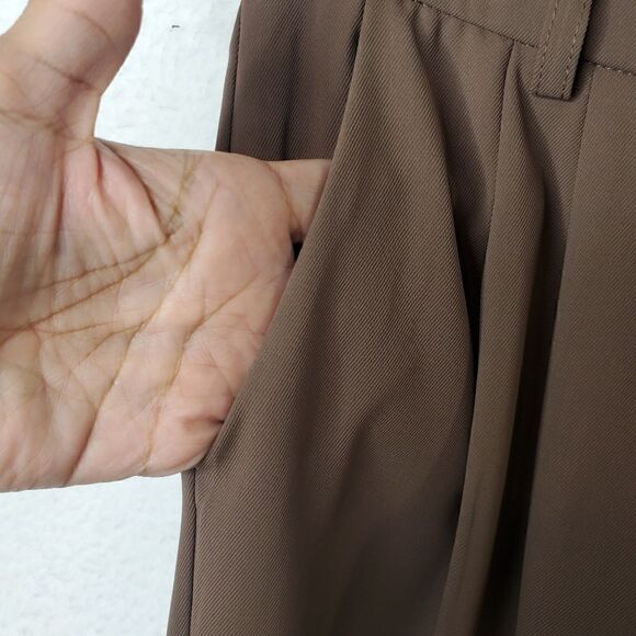 Lot of 3 Wide Legged Pants Grey, Brown, Black Trousers Size Small - Picture 16 of 17